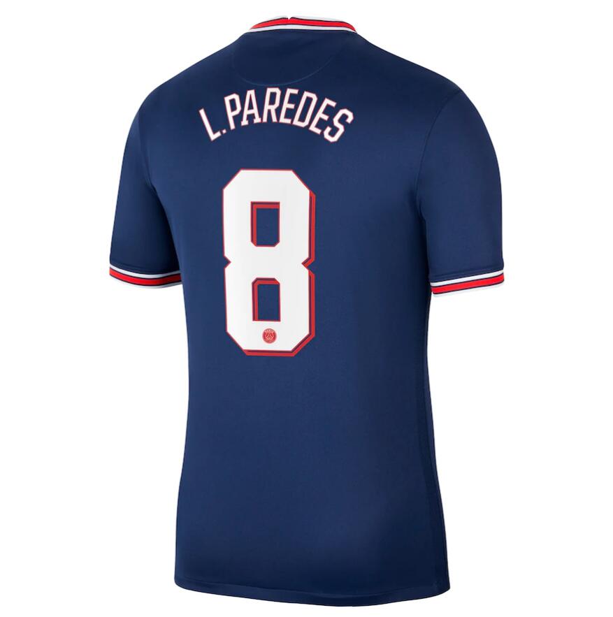 2021/22 Maillot PSG Domicile Cup Home Kit Soccer Jersey L.Paredes 8 printing